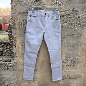 G-Star RAW Jeans Mens 32x32 Gray Blue Light Wash G-Bleid Slim Denim Logo Rivets